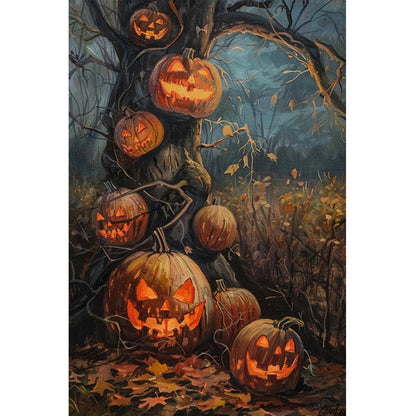 Halloween Pumpkin - Full Round Drill Diamond Painting 40*60CM