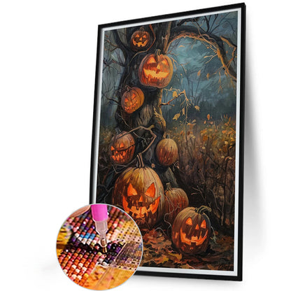Halloween Pumpkin - Full Round Drill Diamond Painting 40*60CM