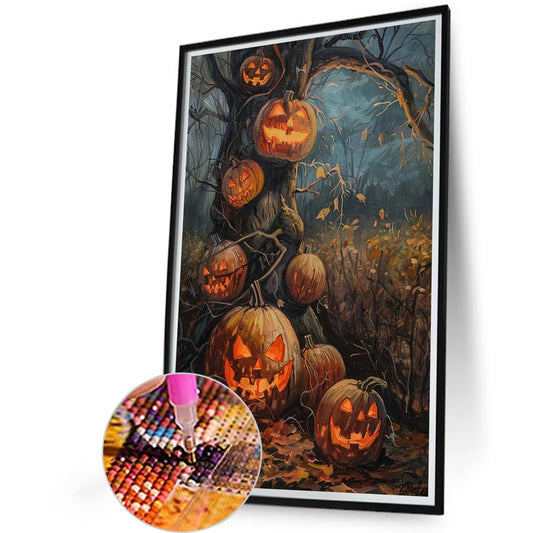 Halloween Pumpkin - Full Round Drill Diamond Painting 40*60CM