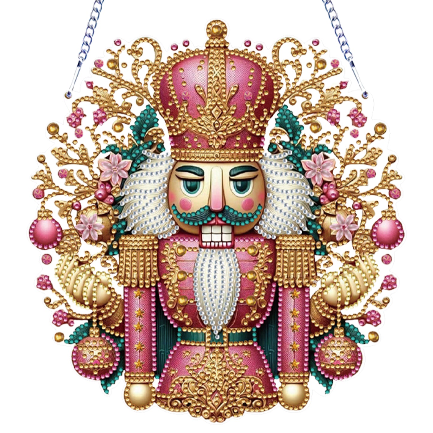 Xmas 5D DIY Special Shape Partial Drill Dimond Paintings Wall Decor 23.5x23cm Christmas