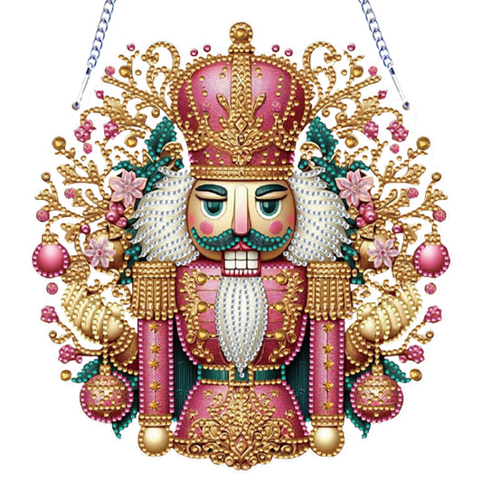 Xmas 5D DIY Special Shape Partial Drill Dimond Paintings Wall Decor 23.5x23cm Christmas