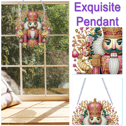 Xmas 5D DIY Special Shape Partial Drill Dimond Paintings Wall Decor 23.5x23cm Christmas