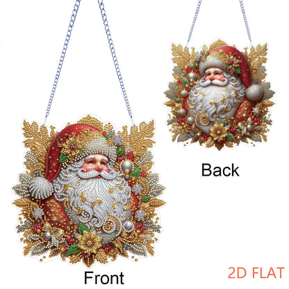 Xmas 5D DIY Special Shape Partial Drill Dimond Paintings Wall Decor 23.5x23cm Christmas