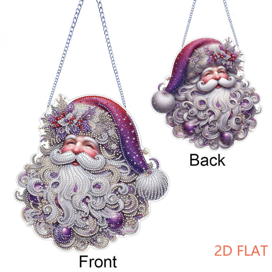 Xmas 5D DIY Special Shape Partial Drill Dimond Paintings Wall Decor 23.5x23cm Christmas