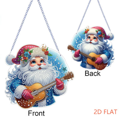 Xmas 5D DIY Special Shape Partial Drill Dimond Paintings Wall Decor 23.5x23cm Christmas