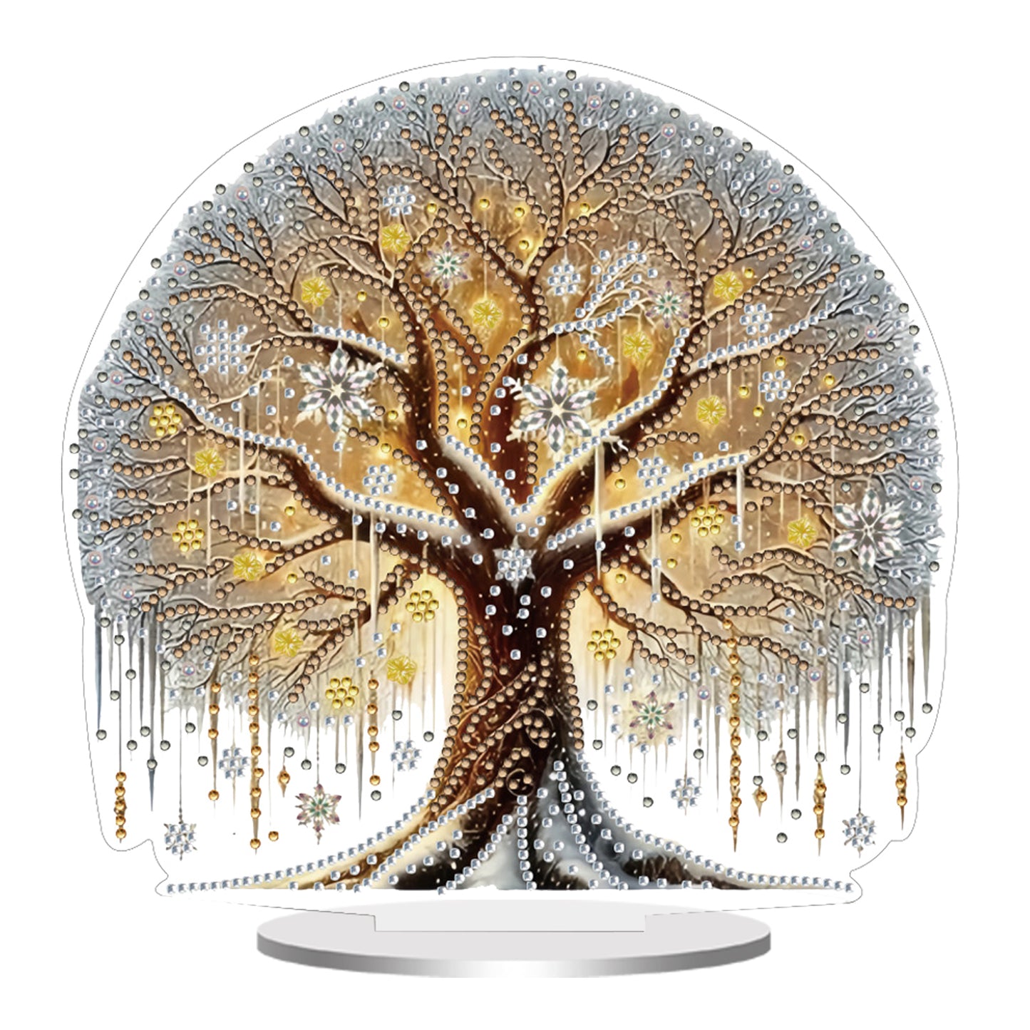 2D Flat Tree of Life Print DIY 5D DIY Diamond Art Ornaments for Home Decor