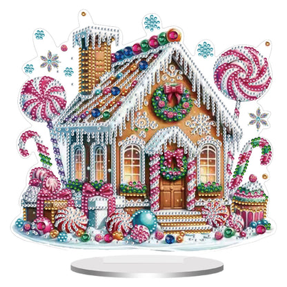 2D Flat Christmas Gnome Print DIY 5D DIY Diamond Art Ornaments for Home Decor