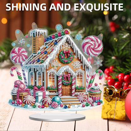 2D Flat Christmas Gnome Print DIY 5D DIY Diamond Art Ornaments for Home Decor