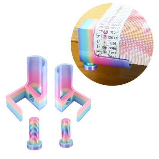 1 Pair Diamond Painting Scroll Holder Diamond Painting Canvas Roller (Colorful)