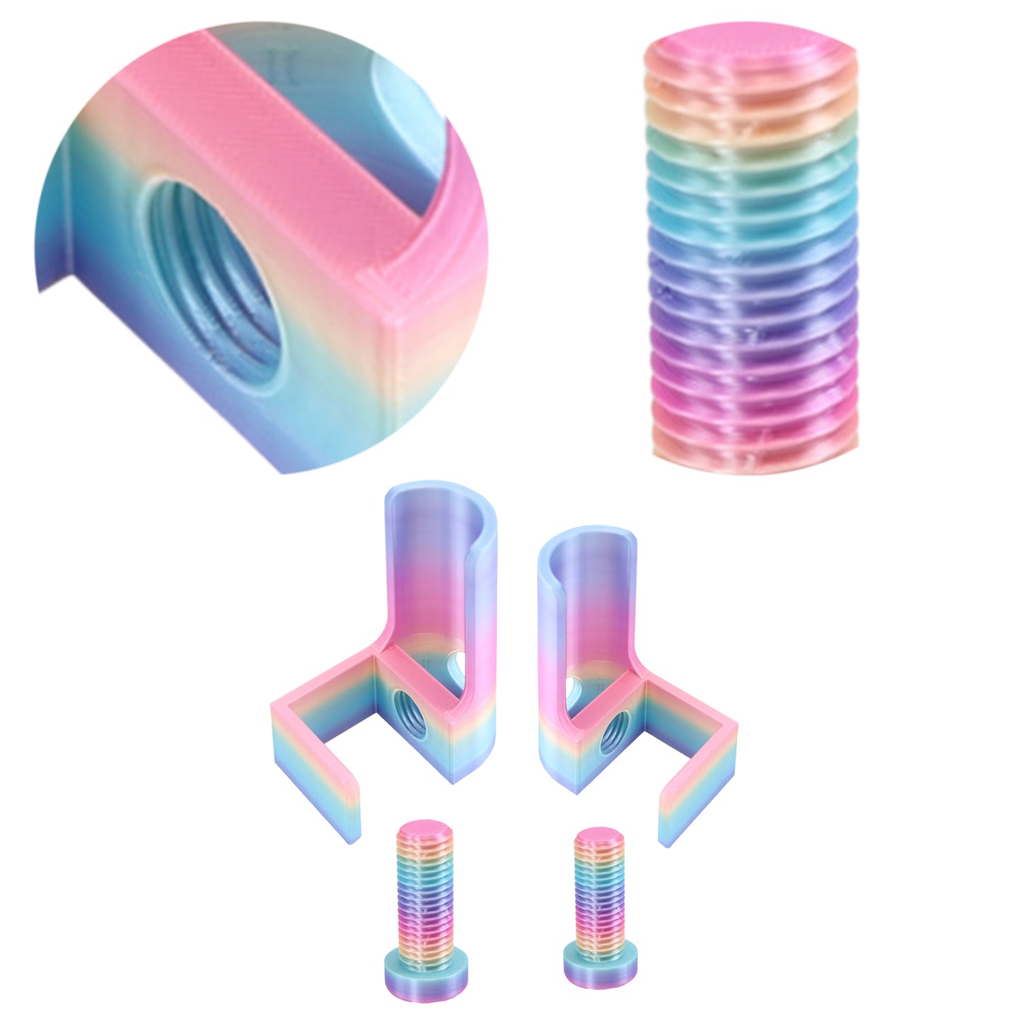 1 Pair Diamond Painting Scroll Holder Diamond Painting Canvas Roller (Colorful)