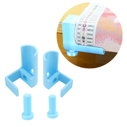 1 Pair Diamond Painting Scroll Holder Diamond Painting Canvas Roller (Blue)