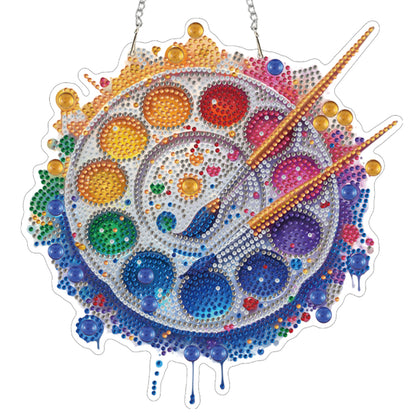 Palette 2D/Flat DIY Acrylic Special Shape Hanging Diamond Art Kits Wall Decor