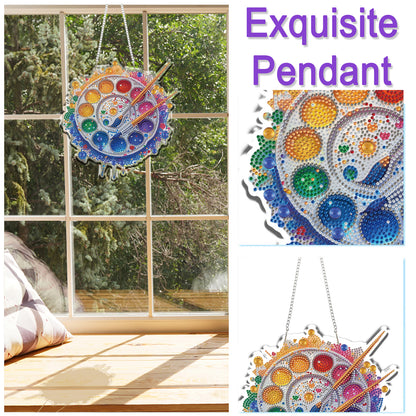 Palette 2D/Flat DIY Acrylic Special Shape Hanging Diamond Art Kits Wall Decor