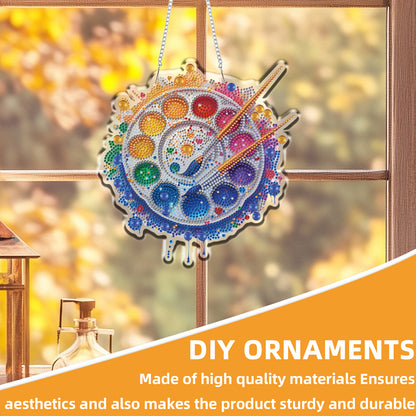 Palette 2D/Flat DIY Acrylic Special Shape Hanging Diamond Art Kits Wall Decor