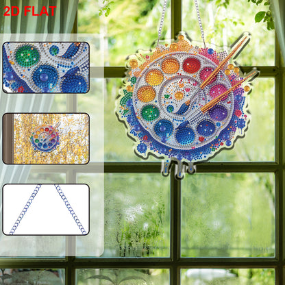 Palette 2D/Flat DIY Acrylic Special Shape Hanging Diamond Art Kits Wall Decor