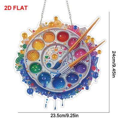 Palette 2D/Flat DIY Acrylic Special Shape Hanging Diamond Art Kits Wall Decor