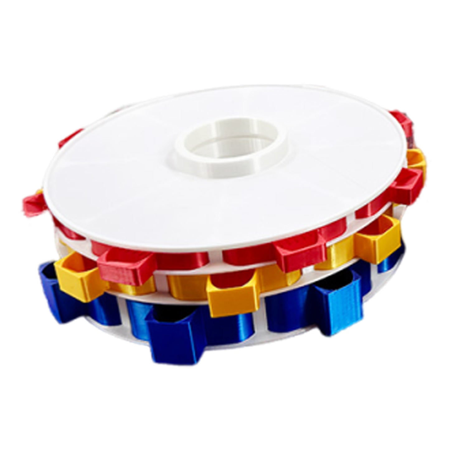 Rotating Diamond Painting Tray Organizer 3D Printing Diamond Art Tray (White)