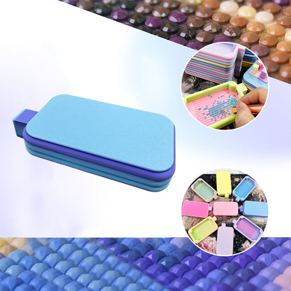 Diamond Painting Tray Organizer Diamond Art Tray for DIY Crafts (Blue Purple)