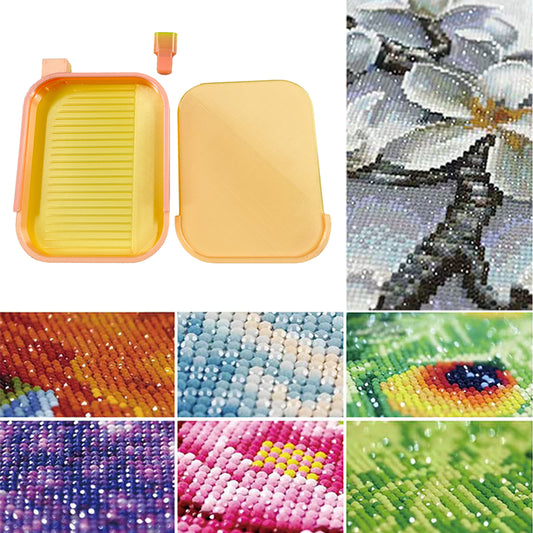 Diamond Painting Tray Organizer Diamond Art Tray for DIY Crafts (Peach)