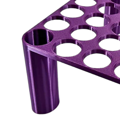 56 Grid Diamond Painting Can Organizer High Low Foot Storage Rack (Purple)