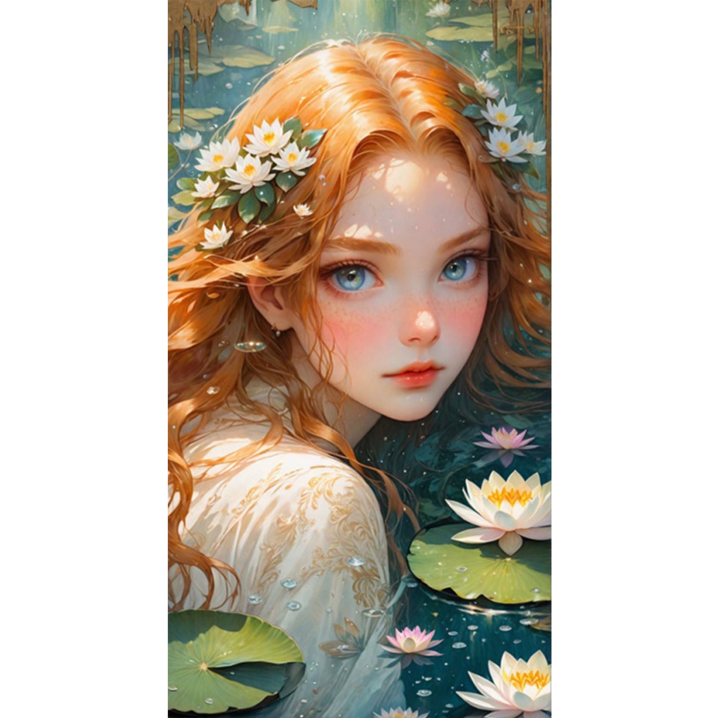 Girl - Partial AB Full Round Drill Diamond Painting 40*75CM