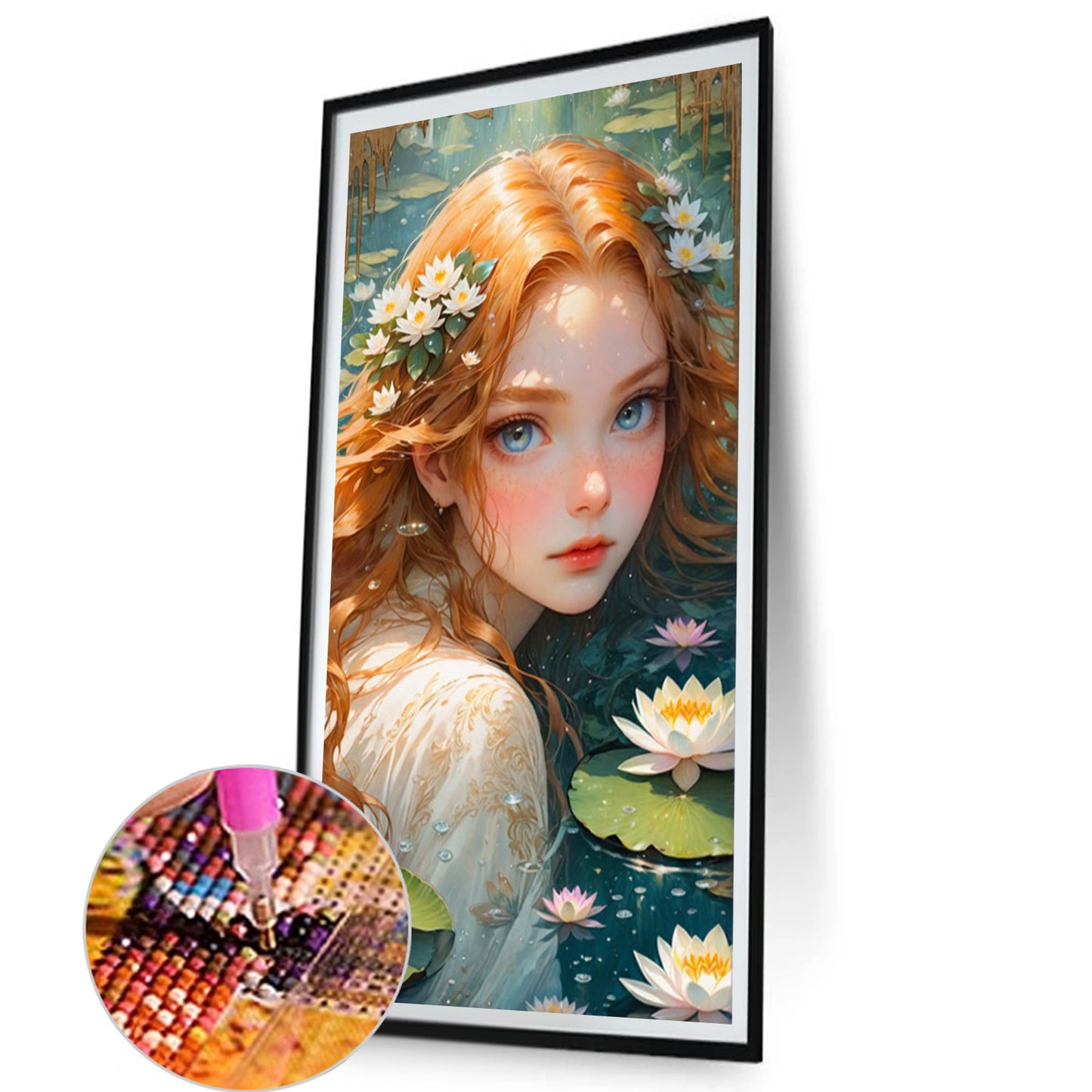 Girl - Partial AB Full Round Drill Diamond Painting 40*75CM