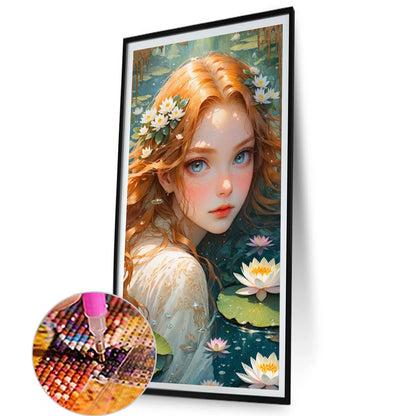 Girl - Partial AB Full Round Drill Diamond Painting 40*75CM