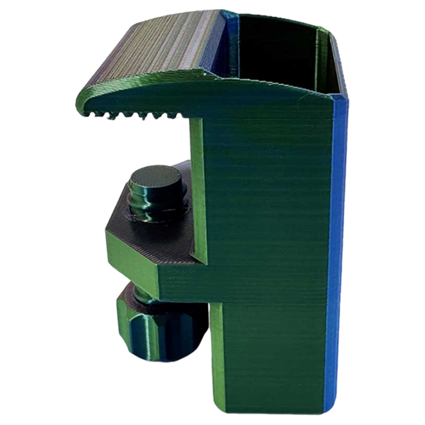 Heavy-Duty Desk Pen Holder Adjustable Clip Space-Saving Desk Organizer (Green)