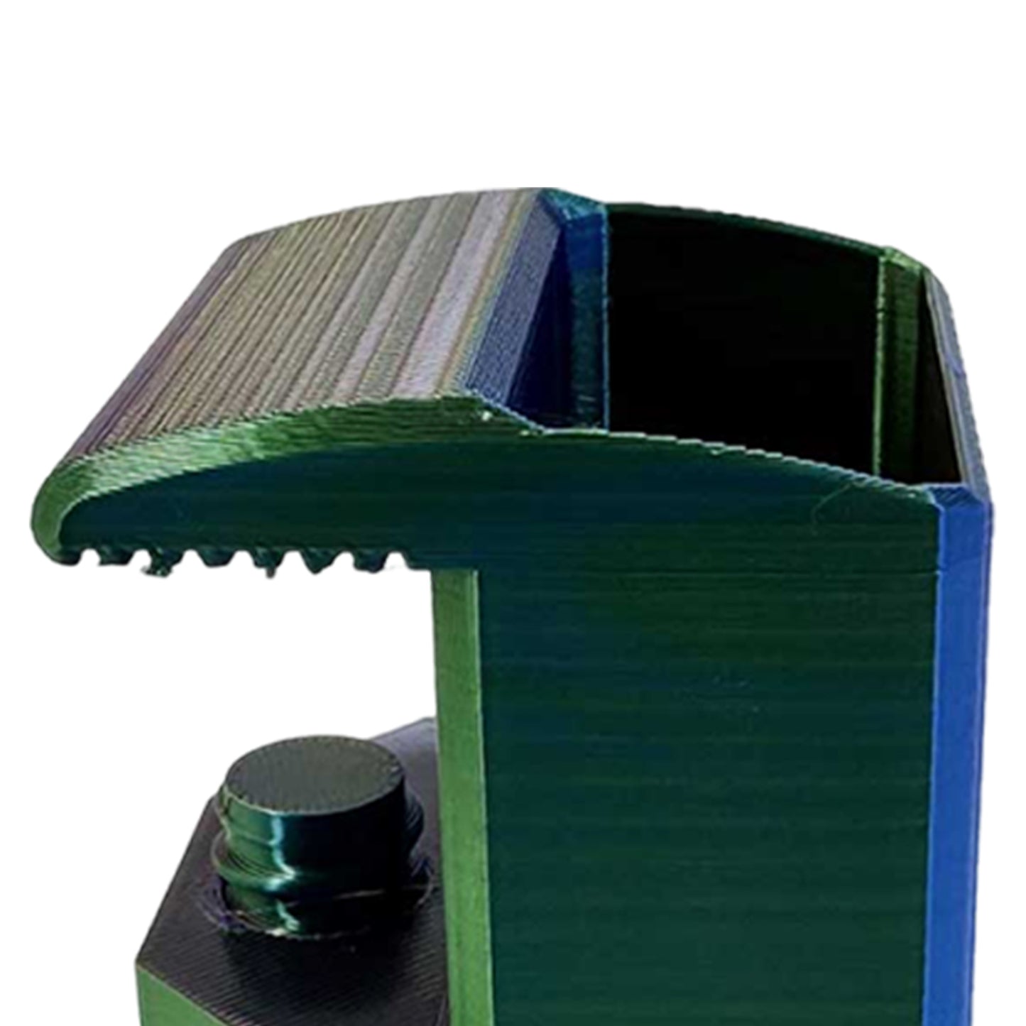 Heavy-Duty Desk Pen Holder Adjustable Clip Space-Saving Desk Organizer (Green)