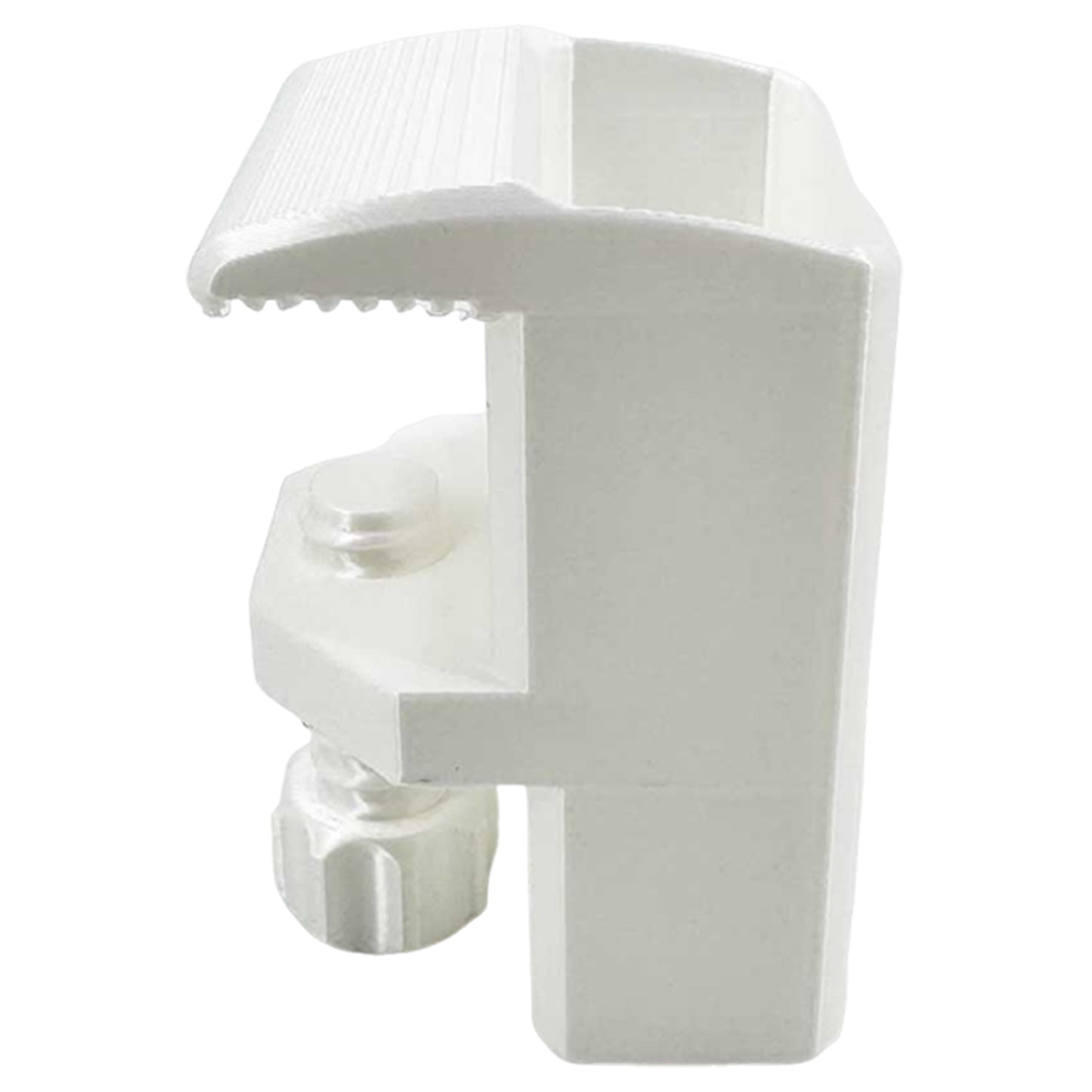 Heavy-Duty Desk Pen Holder Adjustable Clip Space-Saving Desk Organizer (White)