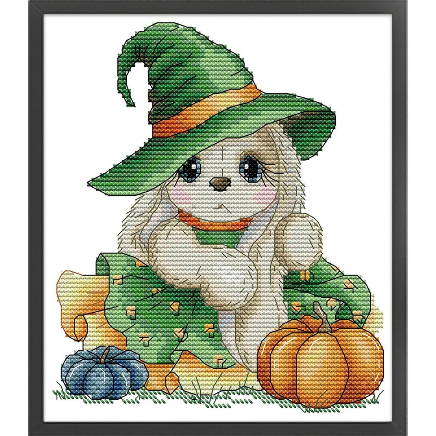 Pumpkin Rabbit - 14CT Stamped Cross Stitch 19*21CM (Joy Sunday)