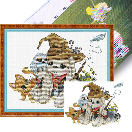 Rabbit - Harry Potter - 14CT Stamped Cross Stitch 27*22CM (Joy Sunday)