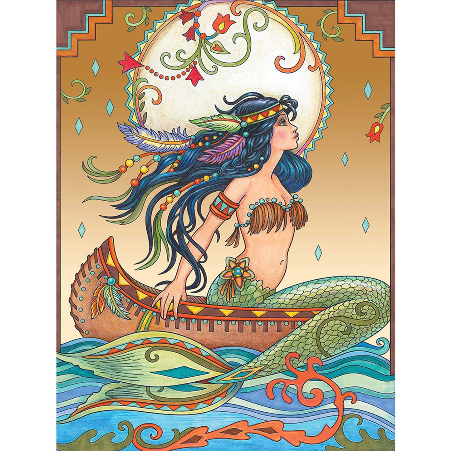 Mermaid - Full Round Drill Diamond Painting 30*40CM