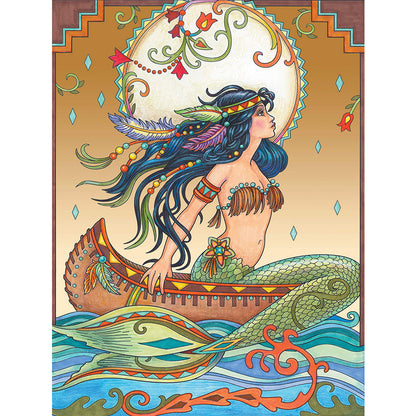 Mermaid - Full Round Drill Diamond Painting 30*40CM