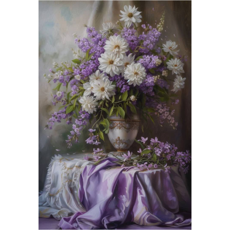 Vase - Full Round Drill Diamond Painting 40*60CM