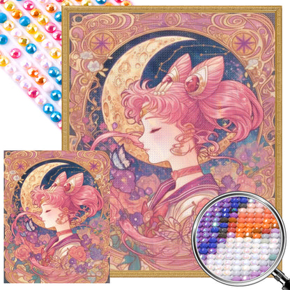 Girl - Partial AB Full Round Drill Diamond Painting 40*50CM