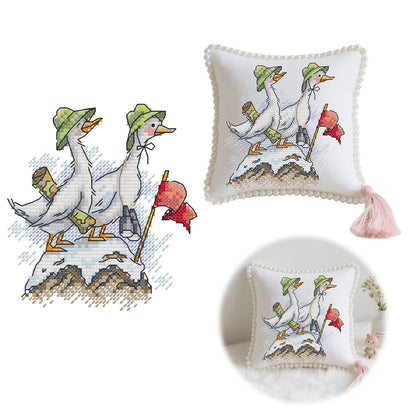 14CT Needle Insert Bag 2 Strands Printed Knitting Threads Pin Pouch with Tassel