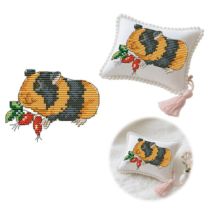 14CT Needle Insert Bag 2 Strands Printed Knitting Threads Pin Pouch with Tassel