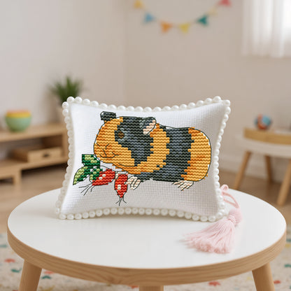 14CT Needle Insert Bag 2 Strands Printed Knitting Threads Pin Pouch with Tassel