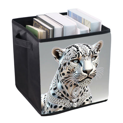 Foldable Diamond Painting Storage Bin Leopard Storage Box Diamond Painting Kit