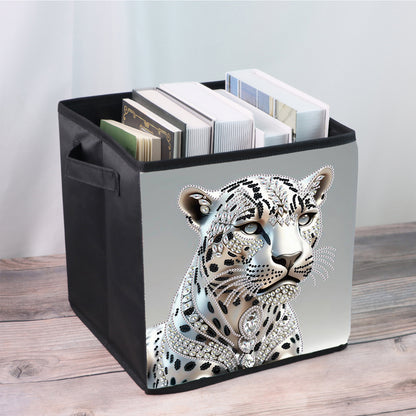Foldable Diamond Painting Storage Bin Leopard Storage Box Diamond Painting Kit