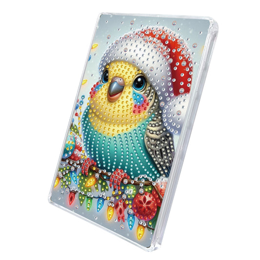 2pcs DIY 5D Diamond Painting Acrylic Jewelry Box Kit for Gift (Christmas Animal)