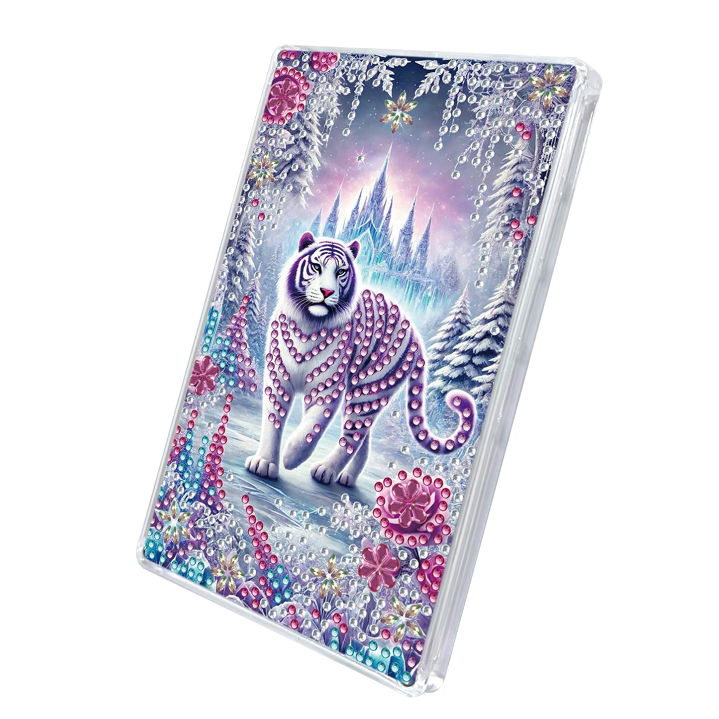 2pcs DIY 5D Diamond Painting Acrylic Jewelry Box Kit Gift for Adults (Animal A)