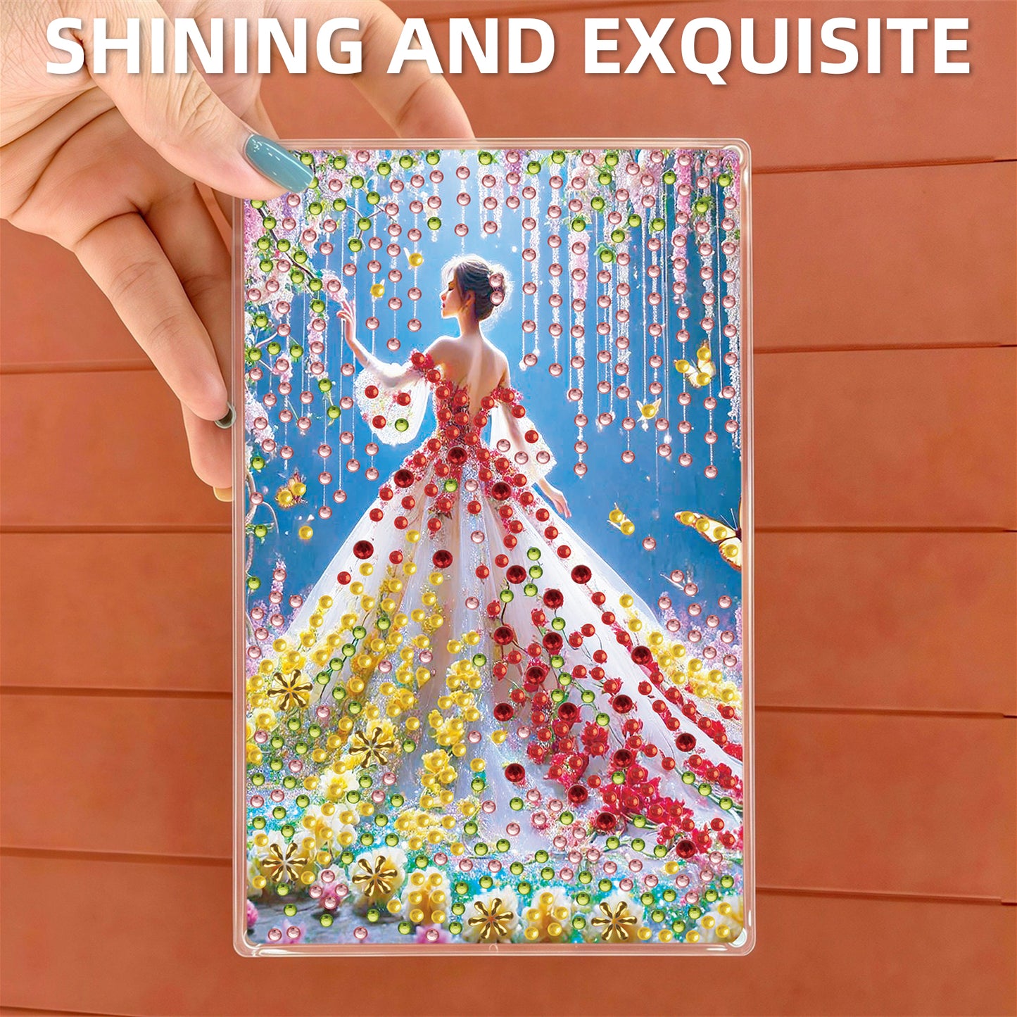 2pcs DIY 5D Diamond Painting Acrylic Jewelry Box Kit Gift for Adults (Girls)