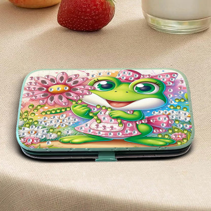 Frog Theme Diamond Painting Nail Art Bag Set Includes 7 Professional Tools