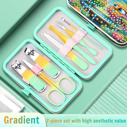 Two Birds Diamond Painting Nail Art Bag Set Includes 7 Professional Tools