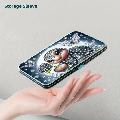 Turtle Theme Diamond Painting Nail Art Bag Set Includes 7 Professional Tools