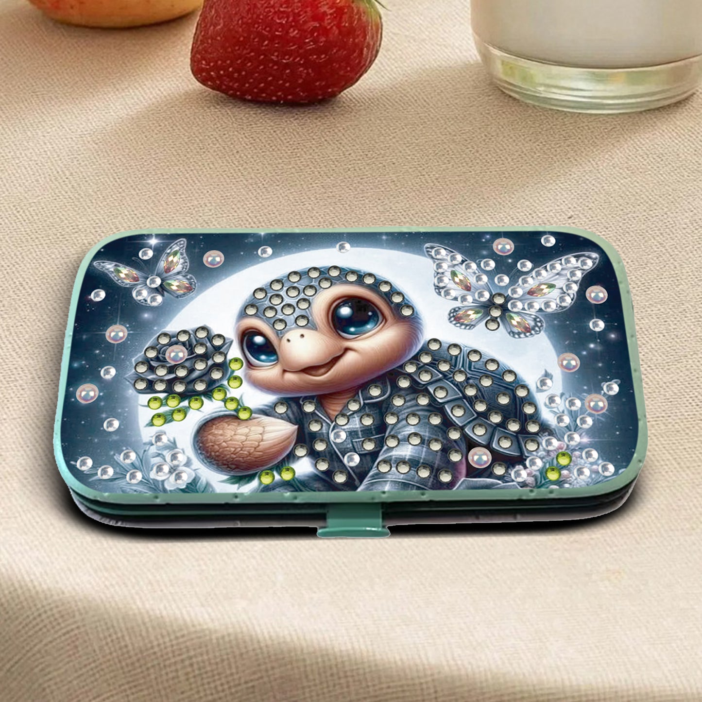 Turtle Theme Diamond Painting Nail Art Bag Set Includes 7 Professional Tools