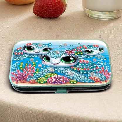 Sea Turtle Diamond Painting Nail Art Bag Set Includes 7 Professional Tools