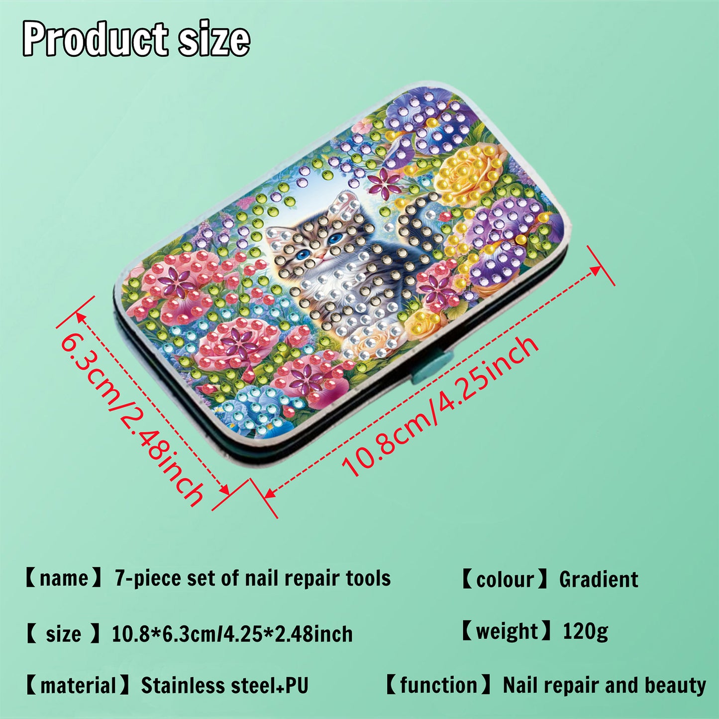 Elf Girl Diamond Painting Nail Art Bag Set Includes 7 Professional Tools